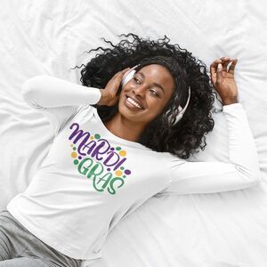 Mardi Gras Long Sleeve Tee Design 3